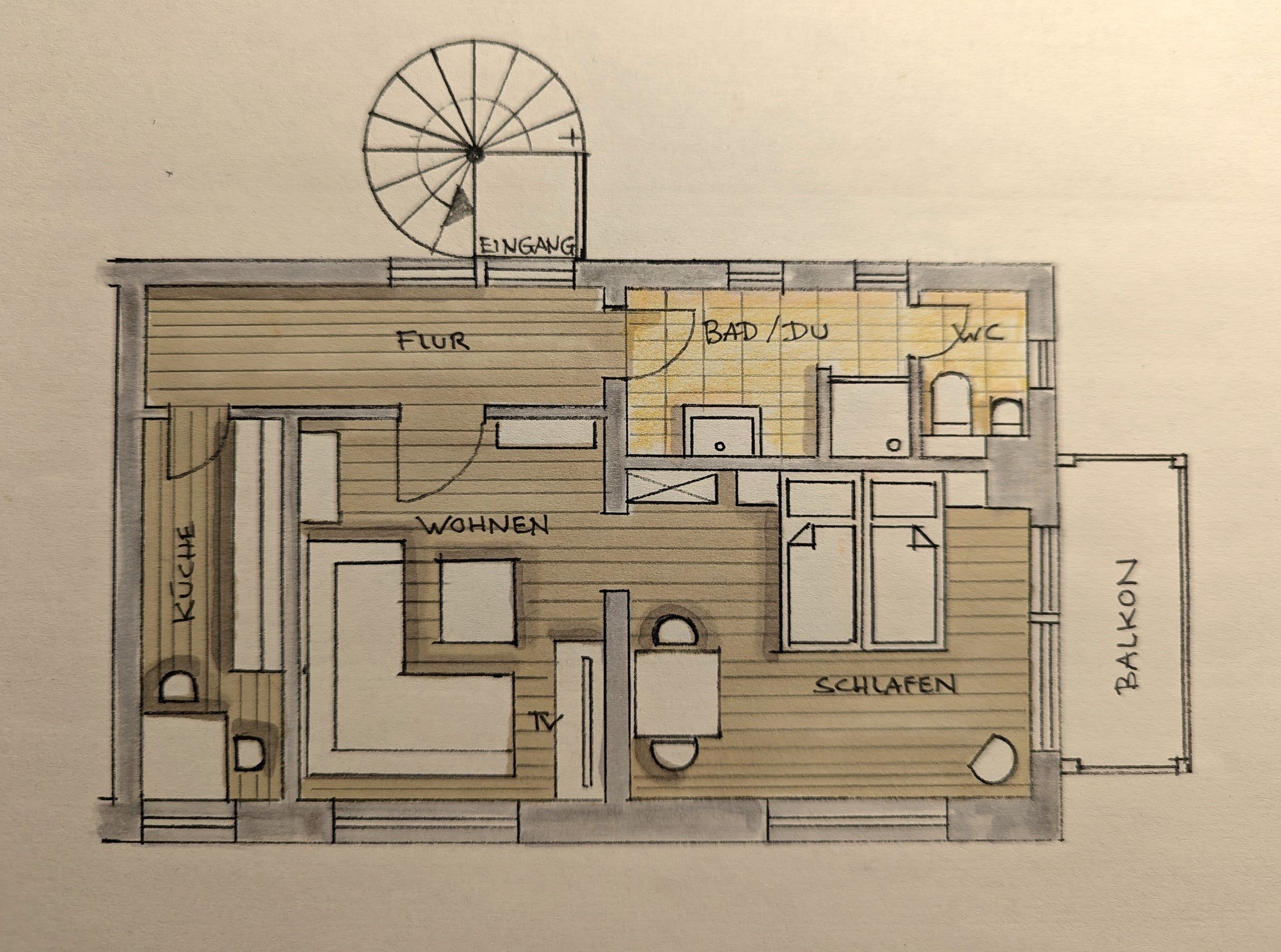 Grundriss Teichblick, Haus Hubertus