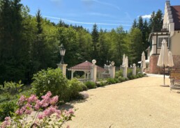 Terrasse Haus Hubertus Ferienwohnungen Ostflügel